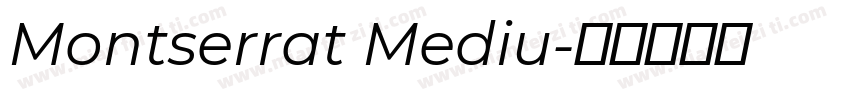 Montserrat Mediu字体转换